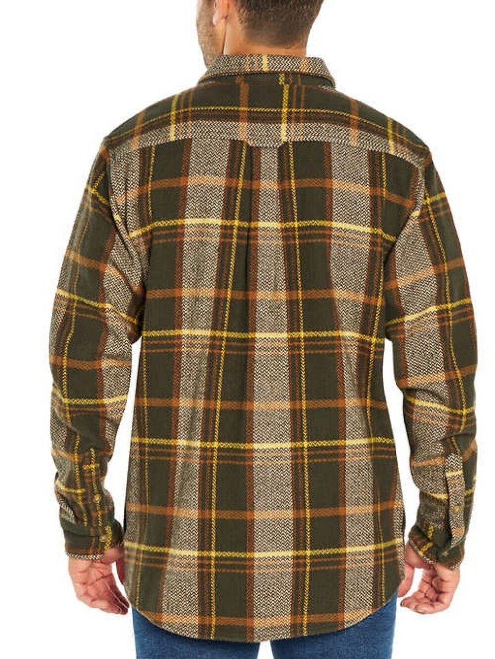 Woolrich Plaid Flannel Shirt Jacket Size XL 100% Cotton